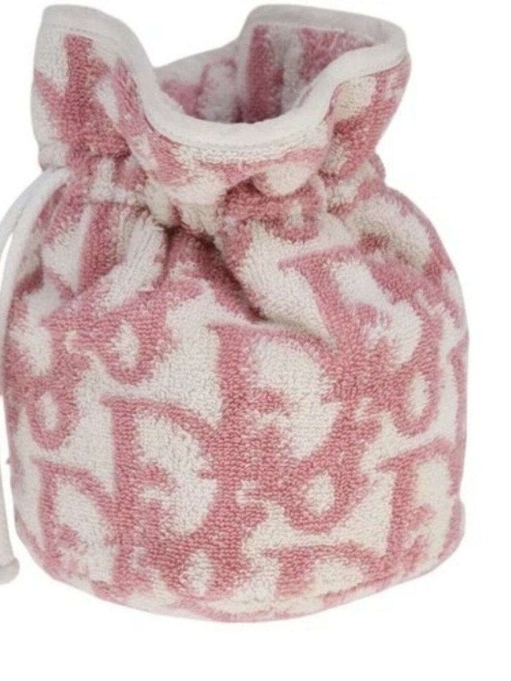 Christian Dior Purse Pouch Pile Pink White Auth - Picture 4 of 16